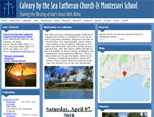Tablet Screenshot of calvarybythesea.org